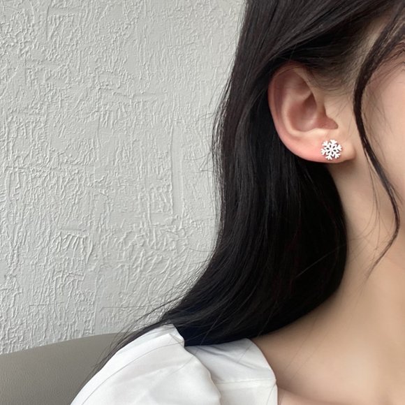 💙Snowflakes ❄️  Stud Earrings Gold&Silver - Picture 10 of 14